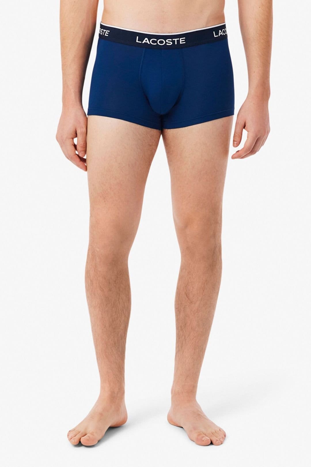 Lacoste Lacoste Men's 3-Pack Stretch Cotton Trunks Navy/Red - 4