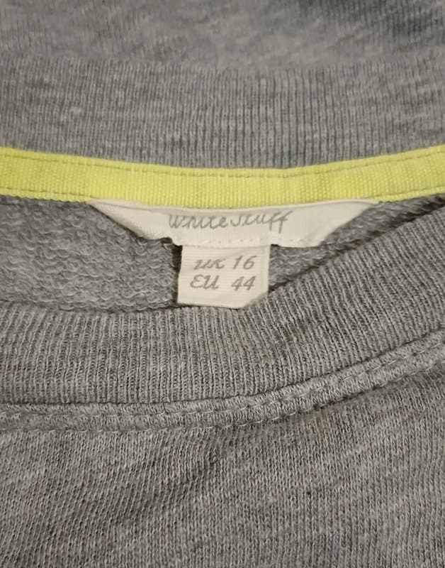White Stuff White Stuff Grey Embroidered Sweatshirt- size 16
