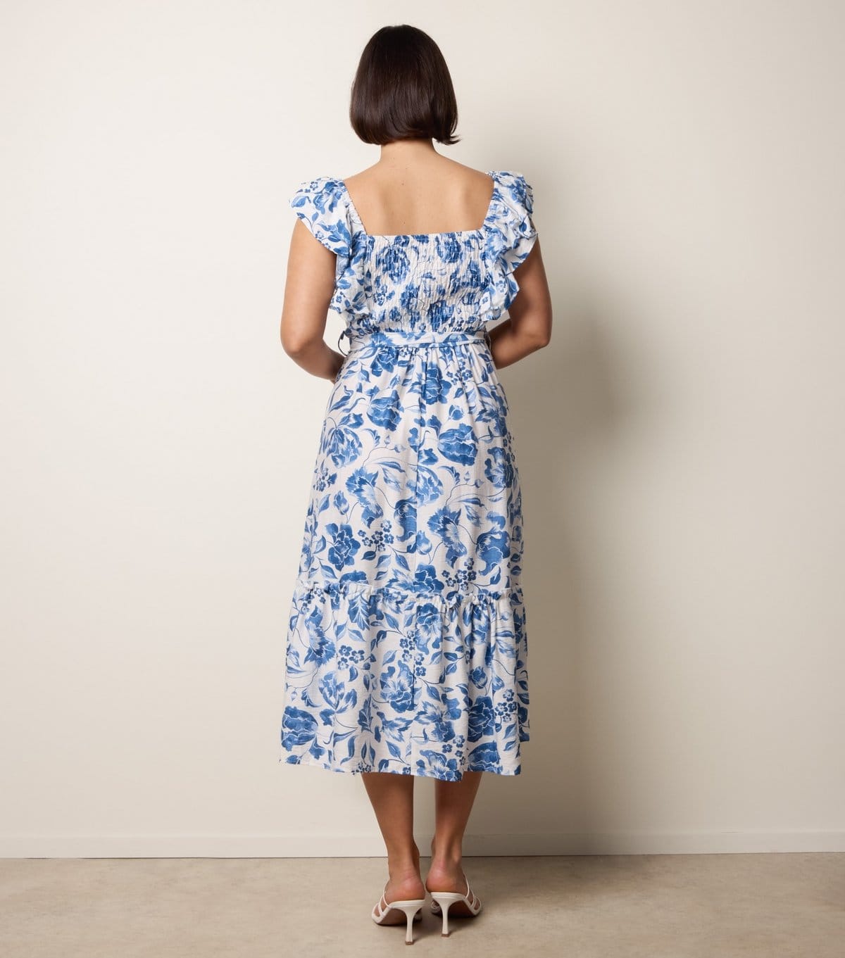 Blue Vanilla Women's Blue Floral Print Dress Blue Vanilla New Look - 4