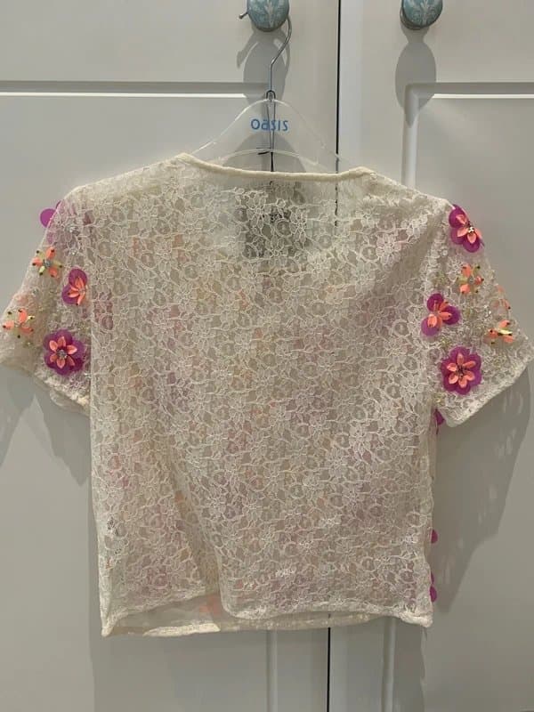 ASOS Asos sequins and lace top