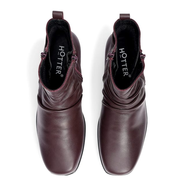 Hotter Hotter Women's 'Milton' Ankle Boots in Wine - 3