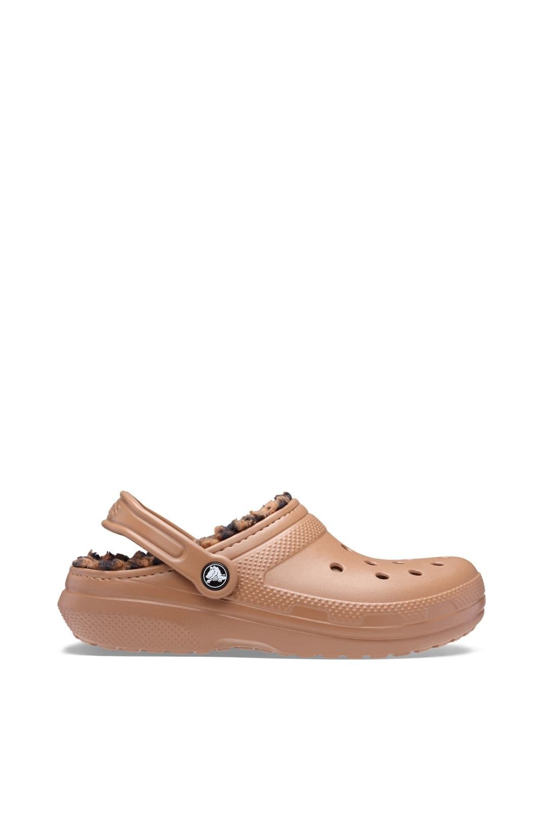 Crocs Crocs Women's Classic Lined Clog Leopard Sepia in Brown