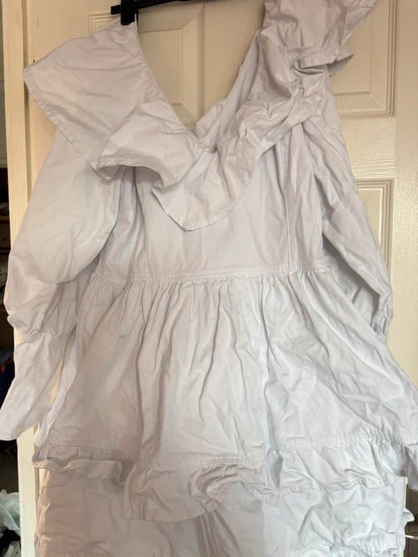 ASOS ASOS luxe white denim dress UK20