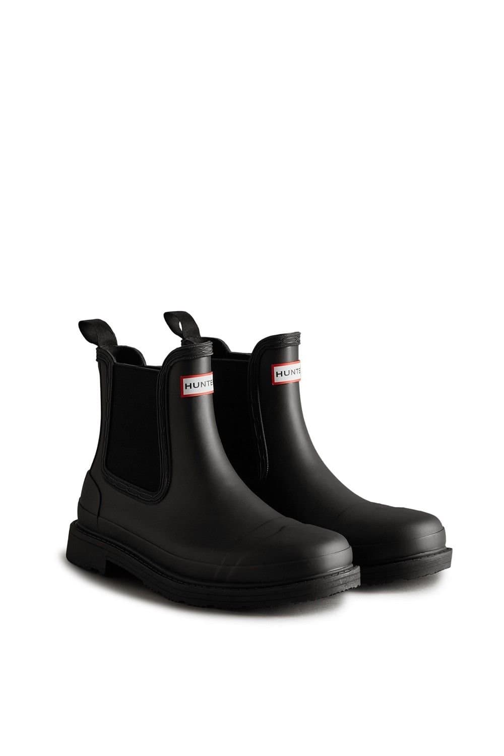 Hunter Hunter Women's 'Commando' Patterned Wellingtons in Black