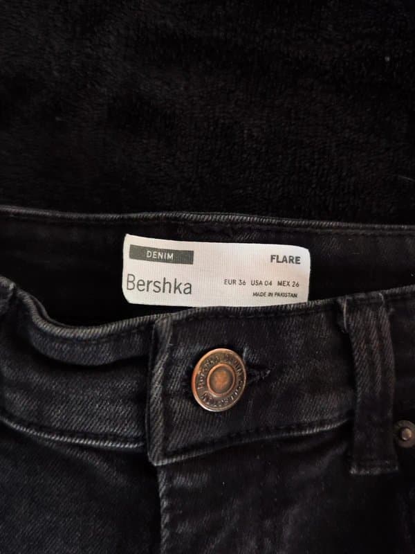 Bershka Black flared Bershka jeans