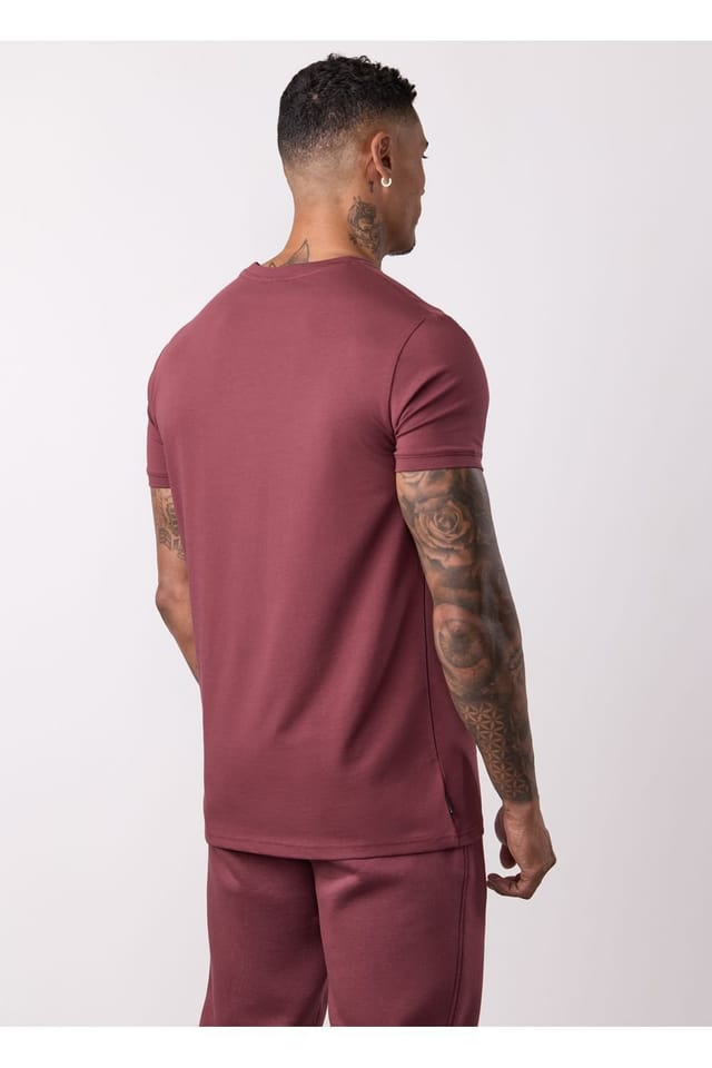 Gym King GYM KING Men's Fundamental Jersey Tee Burgundy - 2