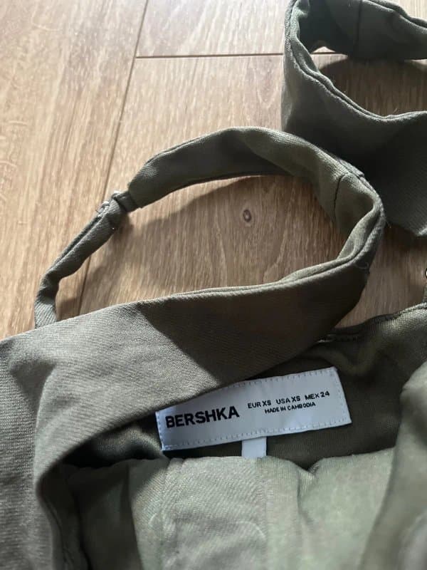 Bershka Bershka green corset top