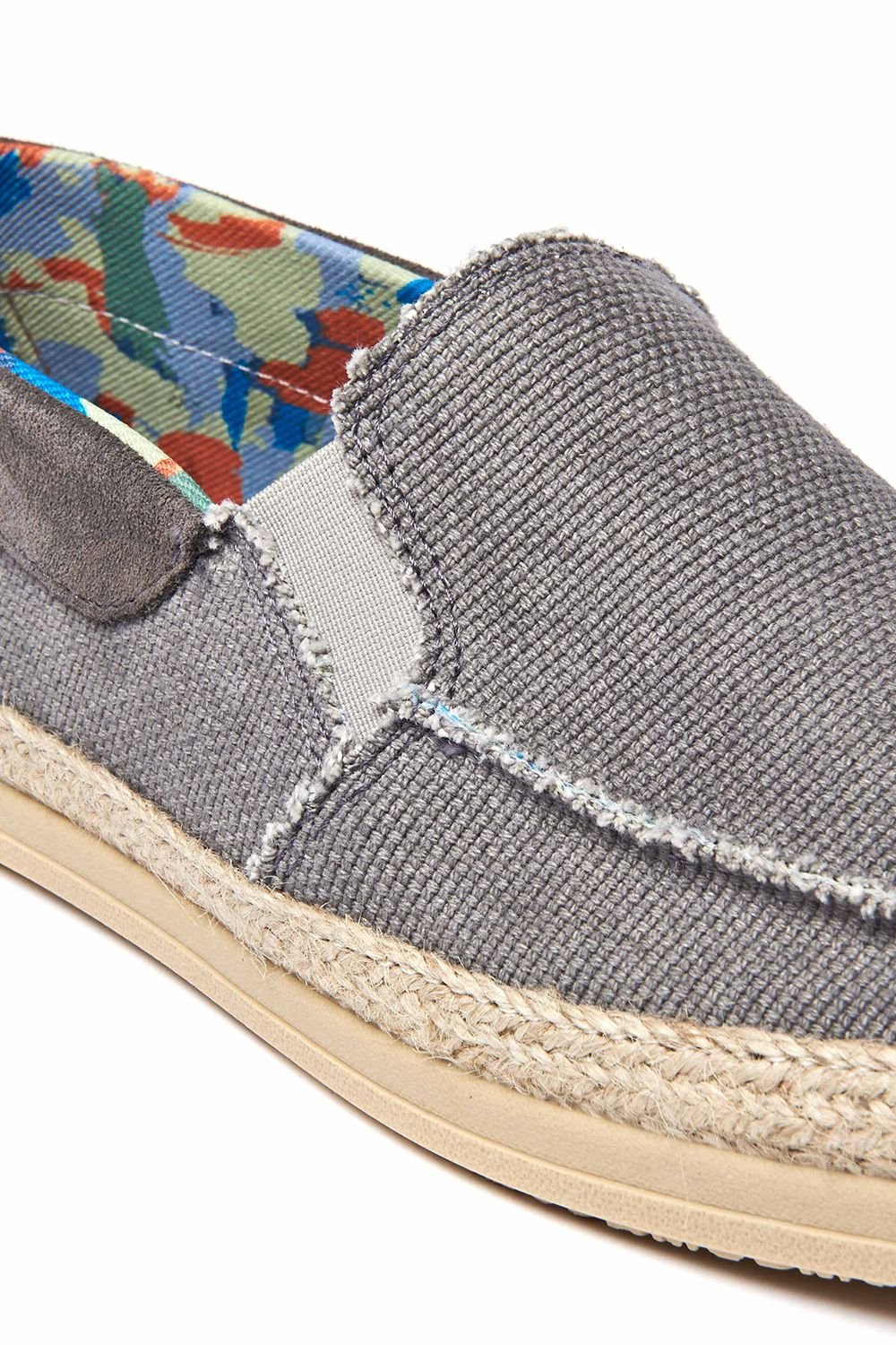 Moshulu Moshulu 'Weir' Men's Slip On Espadrille Shoes in Grey - 2