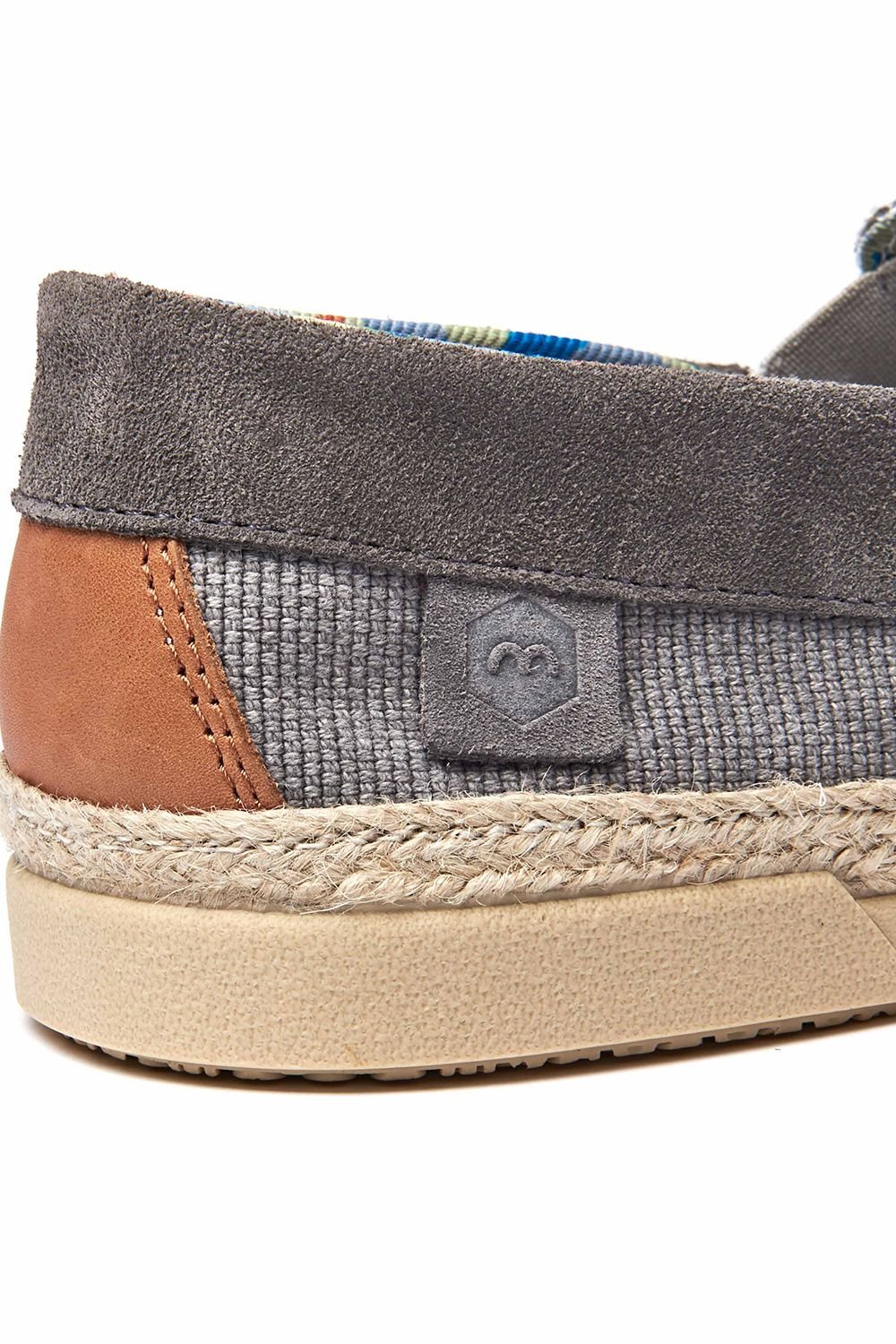 Moshulu Moshulu 'Weir' Men's Slip On Espadrille Shoes in Grey - 4