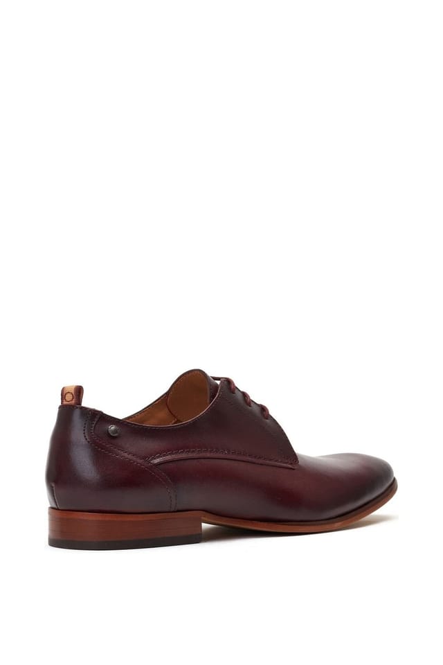 Base London Base London Men's Gambino Lace Up Derby Shoe in Dark Red - 2