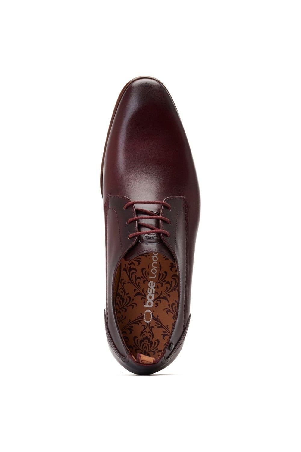 Base London Base London Men's Gambino Lace Up Derby Shoe in Dark Red - 4