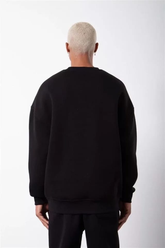 Janes Janes Men's Crew Neck Sweatshirt in Black - 2