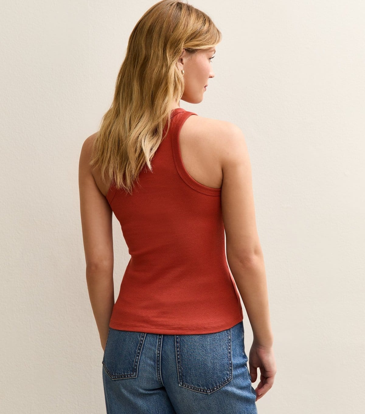 New Look Women's Dark Red Racer Back Vest Top New Look - 4