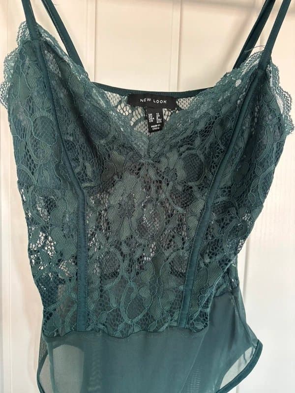 New Look Green Bodysuit Size 12