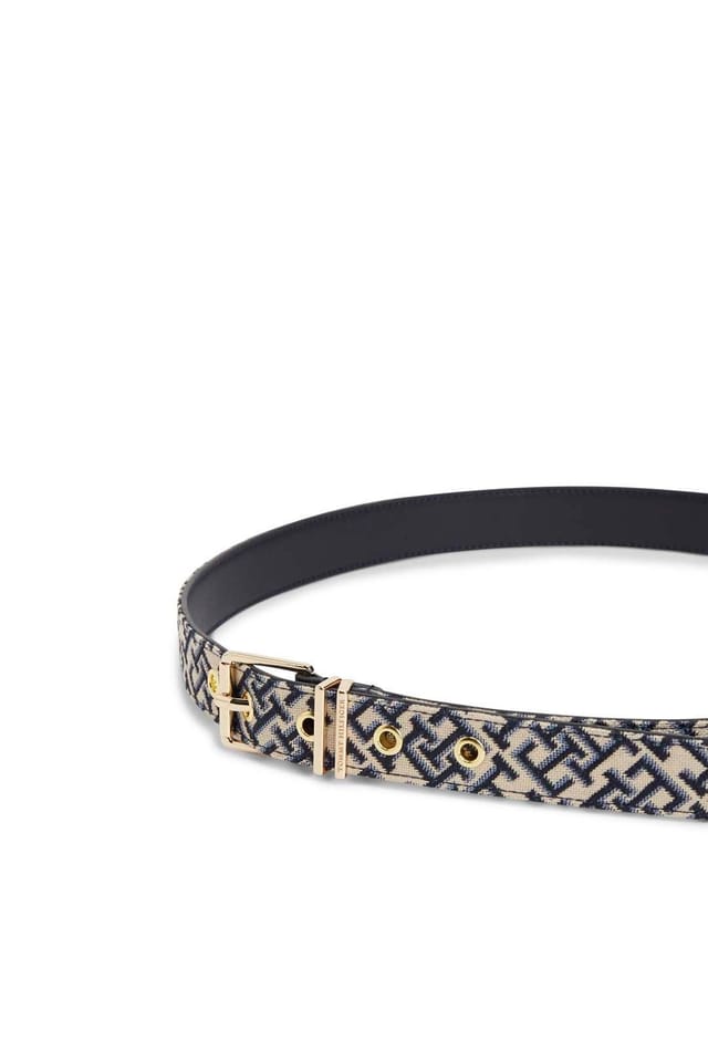 Tommy Hilfiger Tommy Hilfiger Women's Square 2.5 Jacquard Belt Navy in Blue - 2