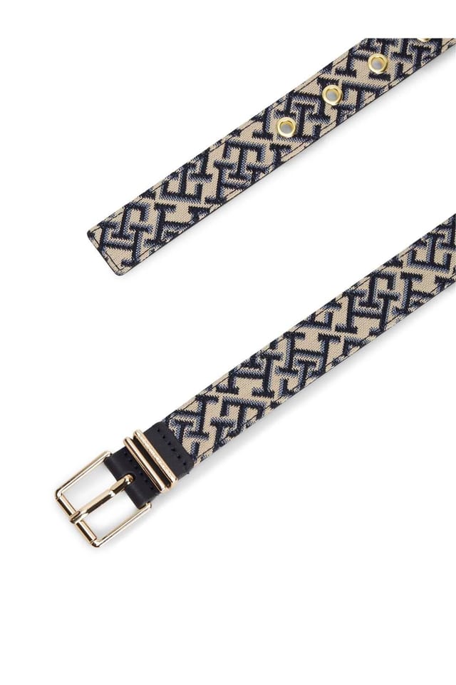 Tommy Hilfiger Tommy Hilfiger Women's Square 2.5 Jacquard Belt Navy in Blue - 3