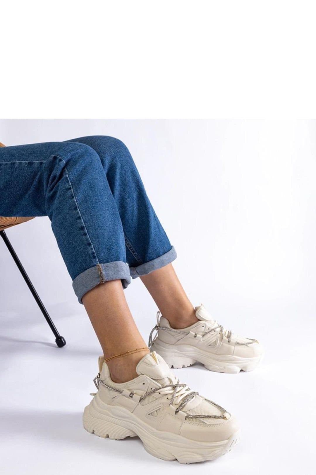 Love Lace Love Lace Women's Sport Sneakers Ivett Hurtado Comfortable Low Top Rubber Sole in Beige