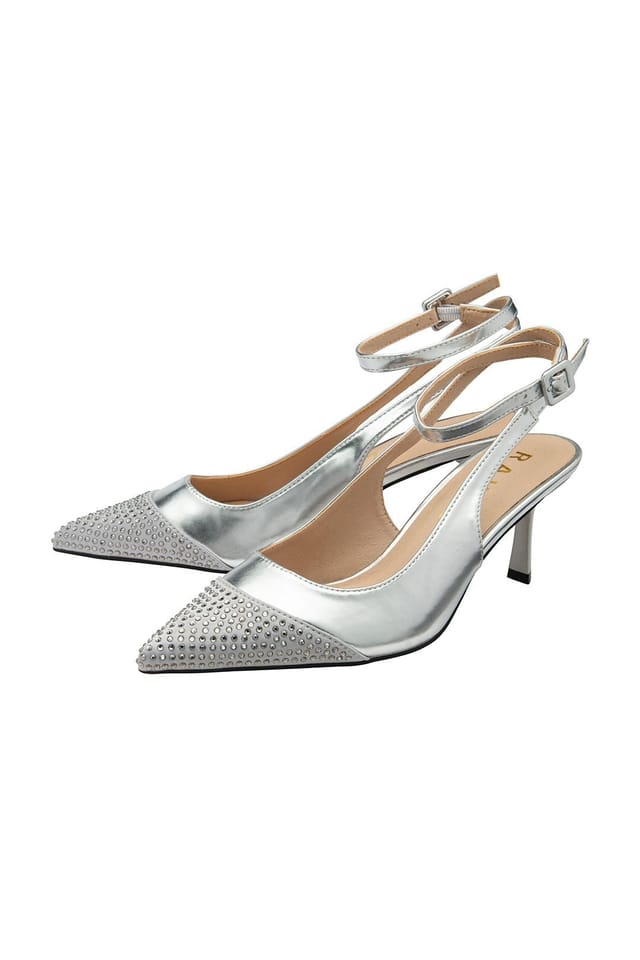 Ravel Ravel Women's 'Catrine' Pointed-Toe Court Shoes in Silver - 2