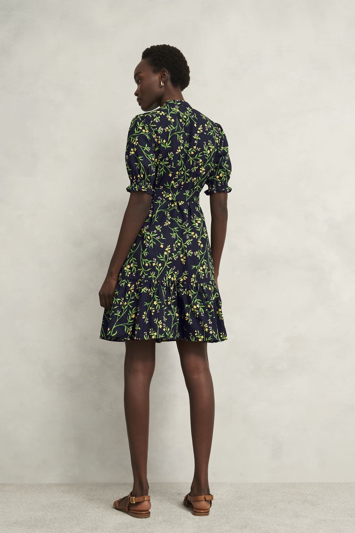 Hobbs London Hobbs London Women's Christina Floral Mini Dress in Dark Navy - 4