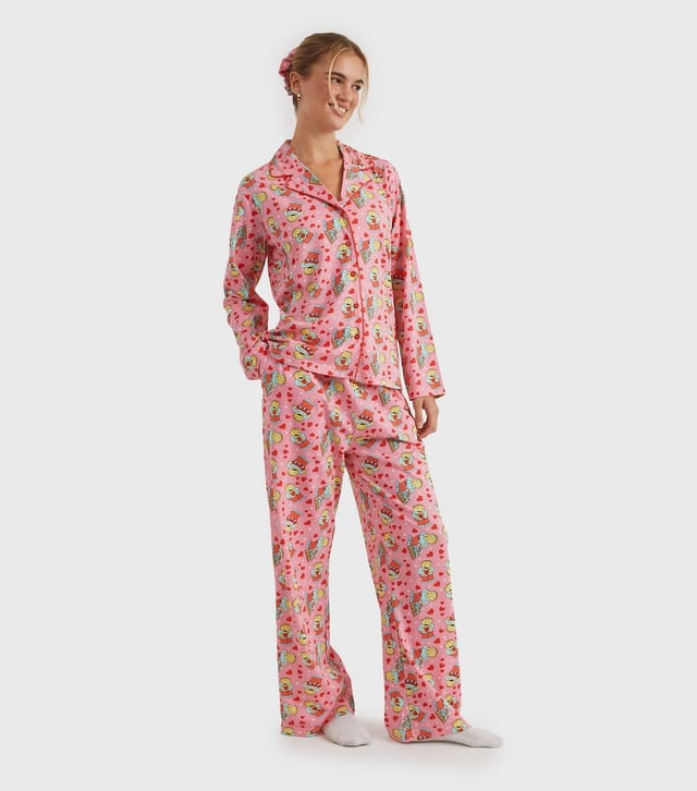 Skinnydip Women's Pink Simpsons Ralph Shirt and Trousers Pyjama Set Skinnydip New Look - 2