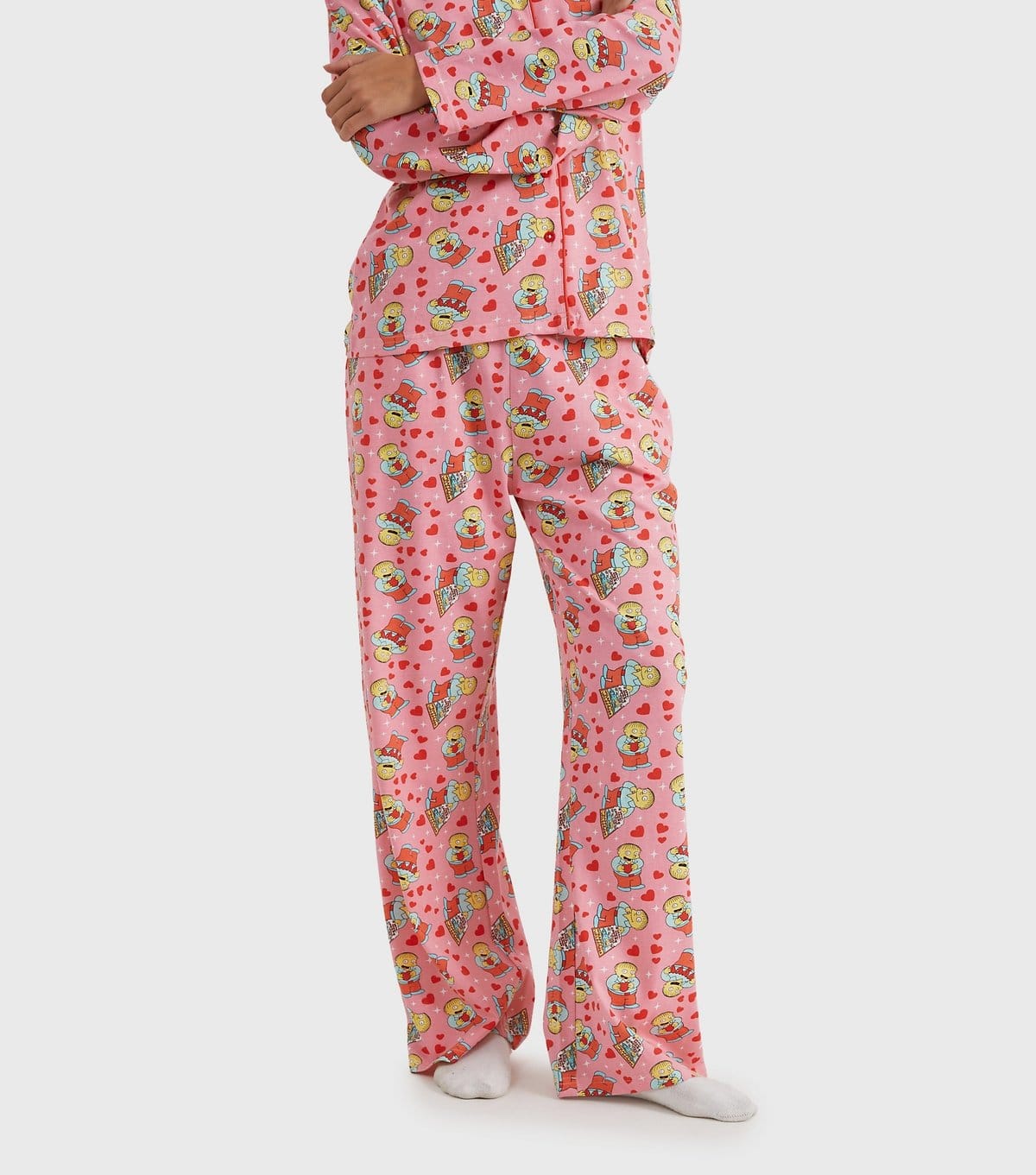 Skinnydip Women's Pink Simpsons Ralph Shirt and Trousers Pyjama Set Skinnydip New Look - 4