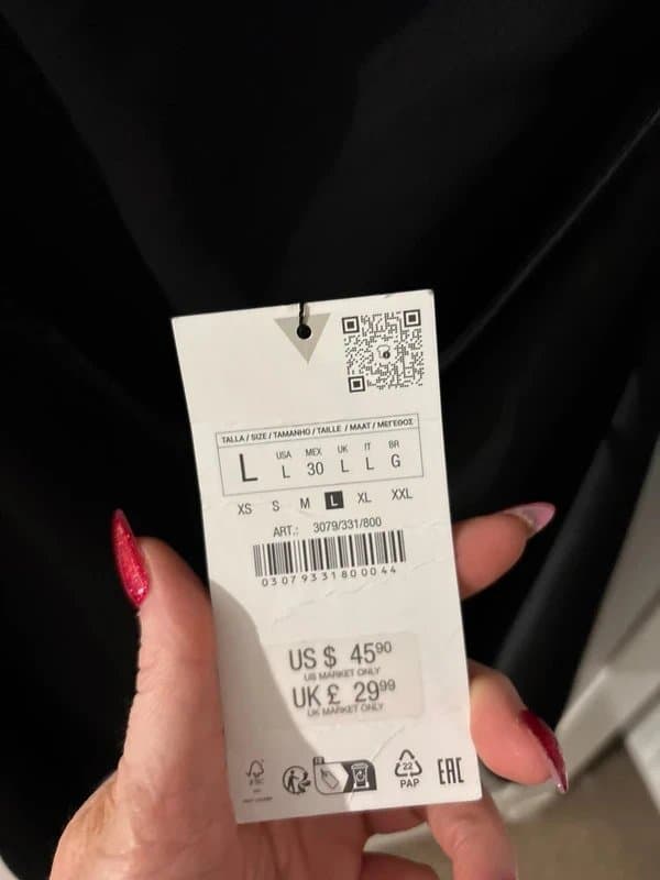 Zara Zara black dress size m