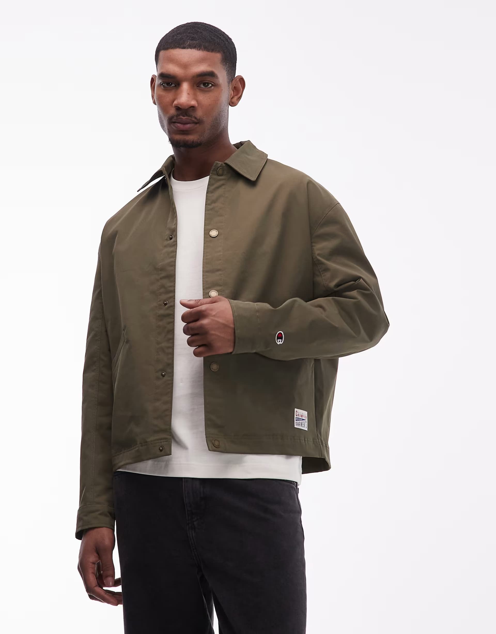 ASOS ASOS Champion Woven Jacket in Green