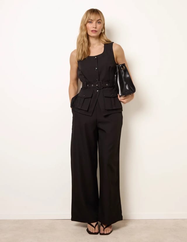 Blue Vanilla Tailored Pocket Two-Piece Co-Ord Set - 3