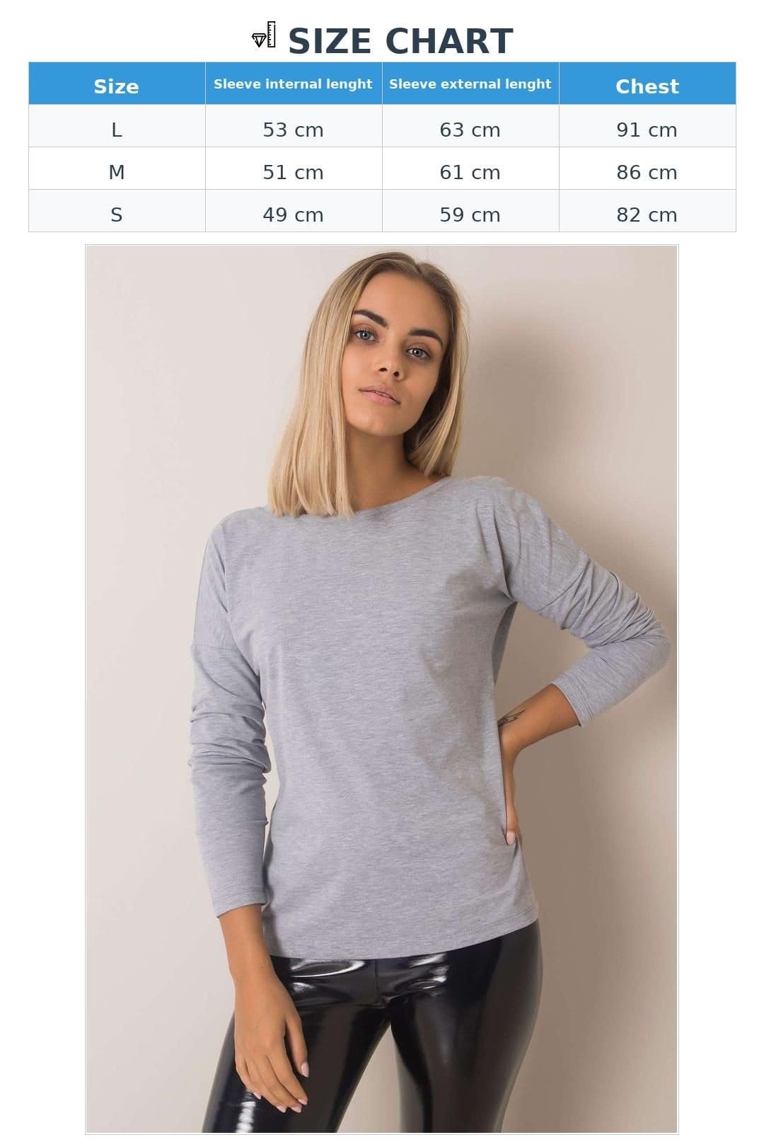 Love Lace Love Lace Women's Larissa Cotton Long Sleeve Blouse in Grey - 4
