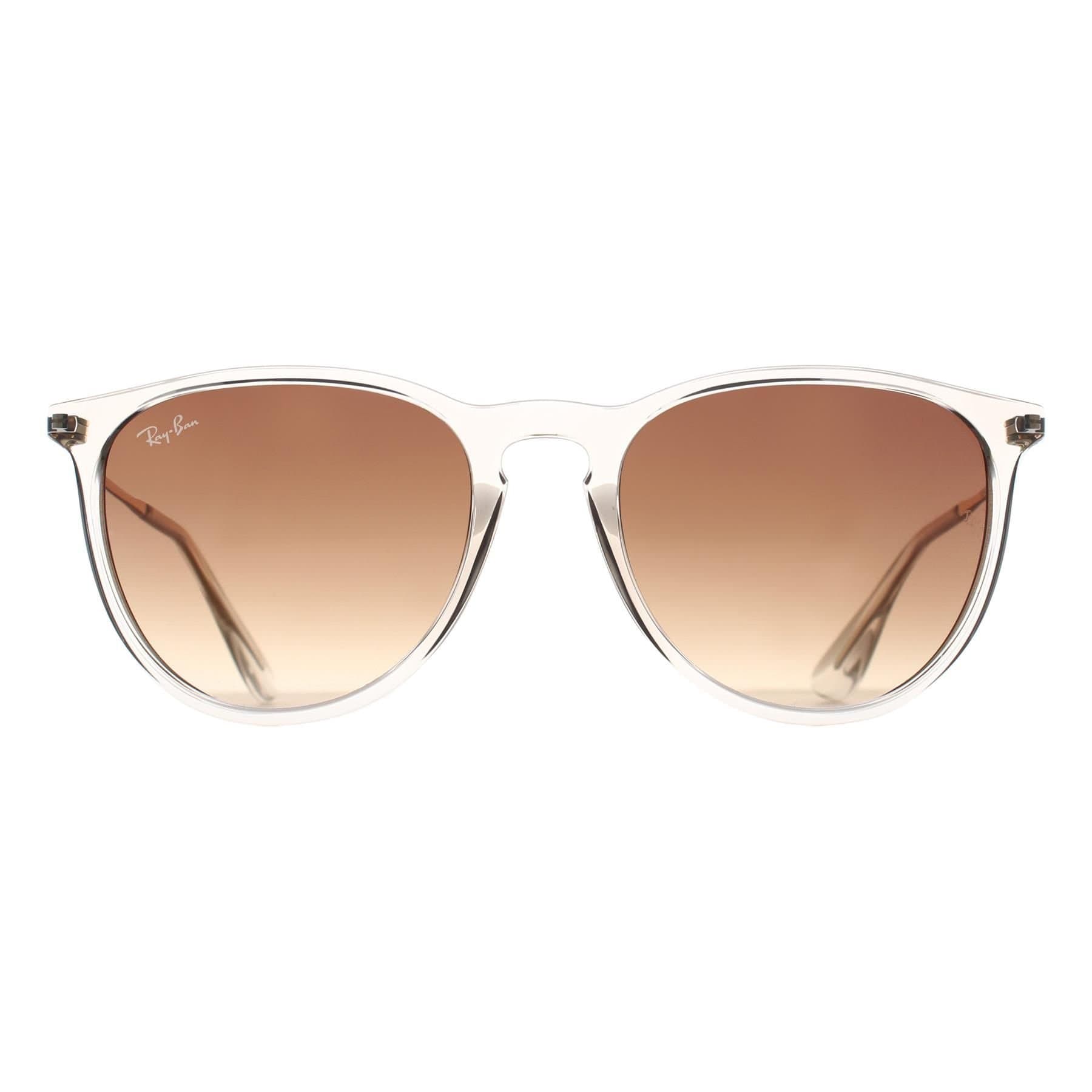Ray-Ban Ray-Ban Women's Round Transparent Light Brown Brown Gradient RB4171 Erika