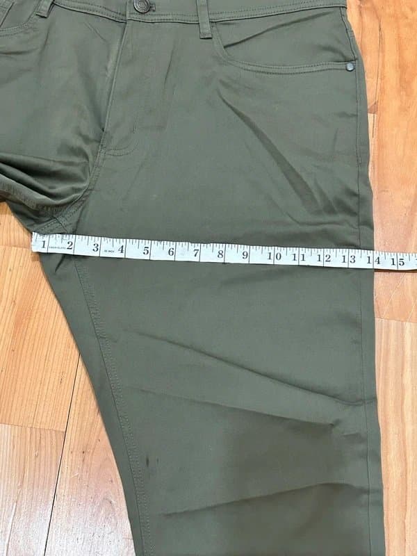 English Laundry English Laundry Men’s Slim Fit Trousers Olive Green 36x30