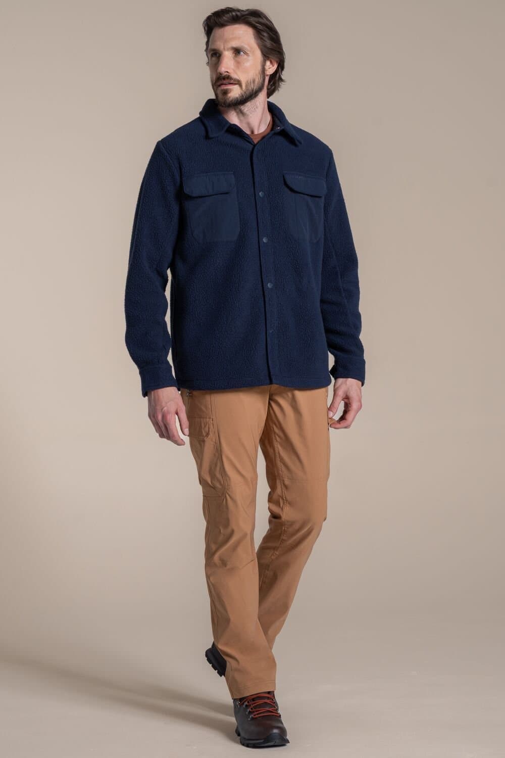 Craghoppers Craghoppers Men's Blencathra Borg Overshirt Fleece Jacket in Navy