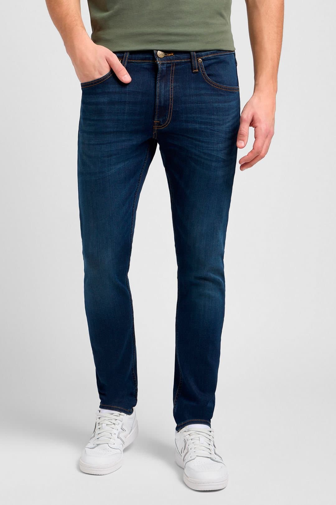 Lee Lee Men's Blue Denim Slim Fit Jeans