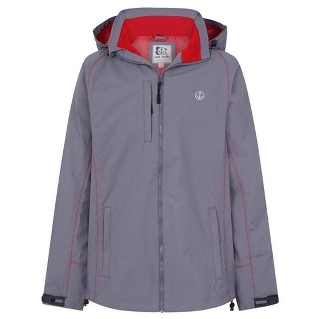 Lazy Jacks Lazy Jacks Men's Nylon Waterproof Jacket in Dark Grey - 3