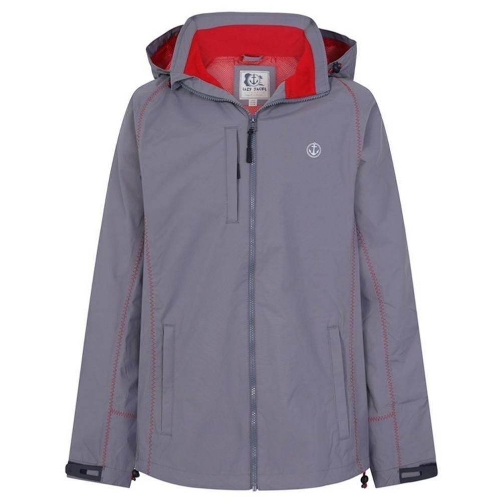 Lazy Jacks Lazy Jacks Men's Nylon Waterproof Jacket in Dark Grey - 4