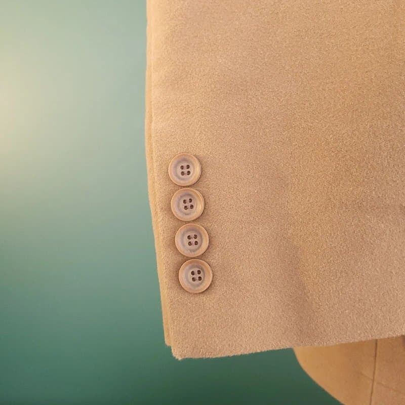 Samuel Windsor Samuel Windsor Moleskin Blazer Jacket Mens 44R Regular Fit Tan Beige Sport Coat