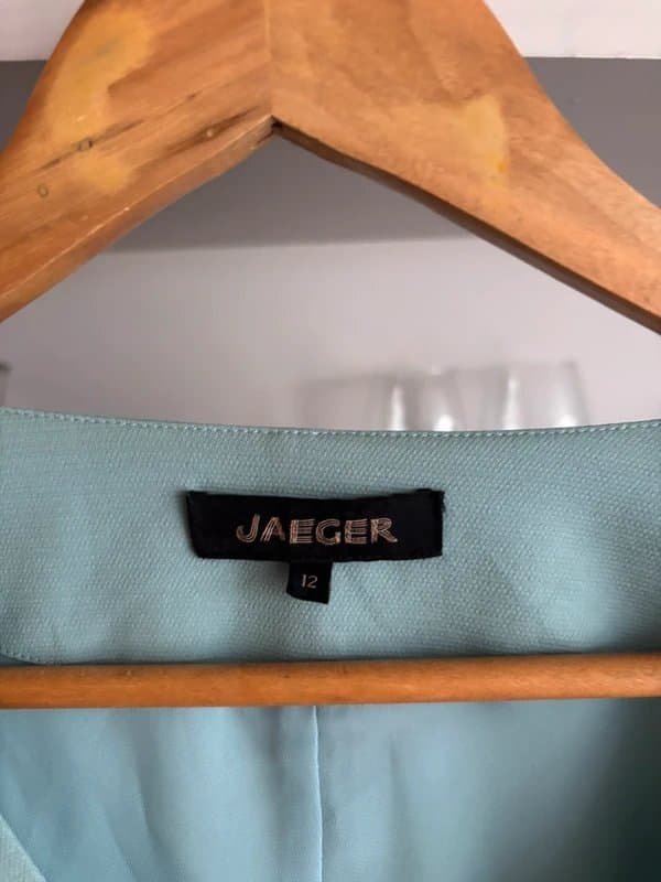 Jaeger Jaeger silk mini dress size 12 turquoise