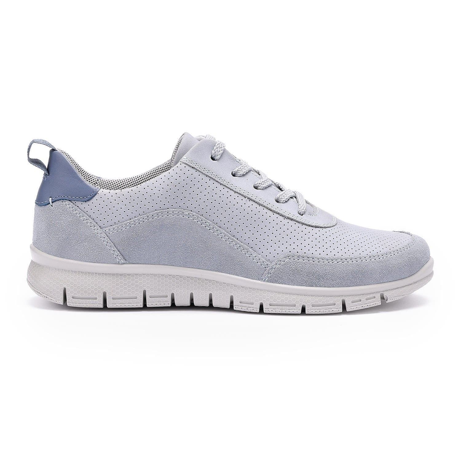 Hotter Hotter Women's Wide Fit 'Gravity II' Active Shoes in Pale Blue