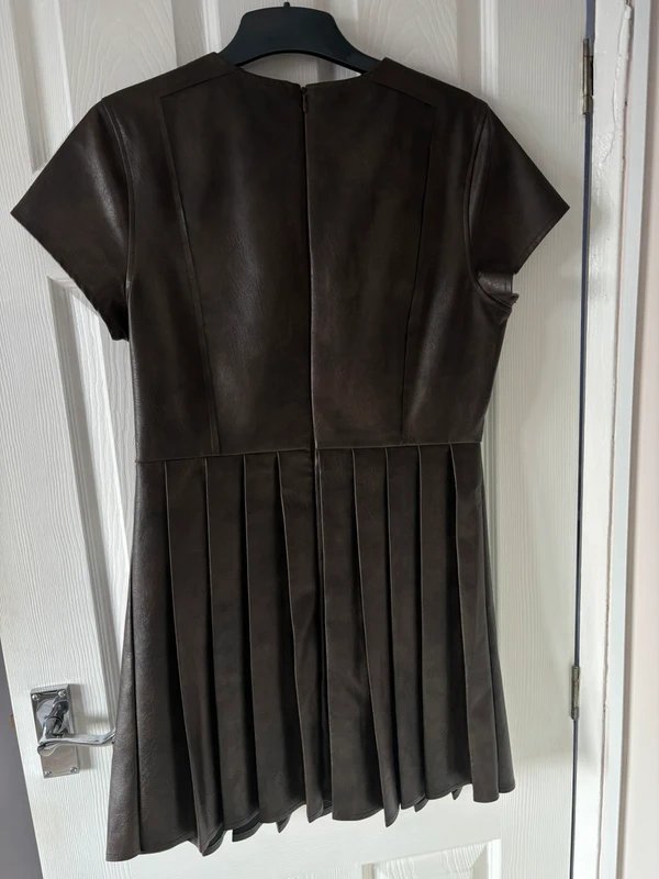 ASOS ASOS Brown Leather Dress - 1