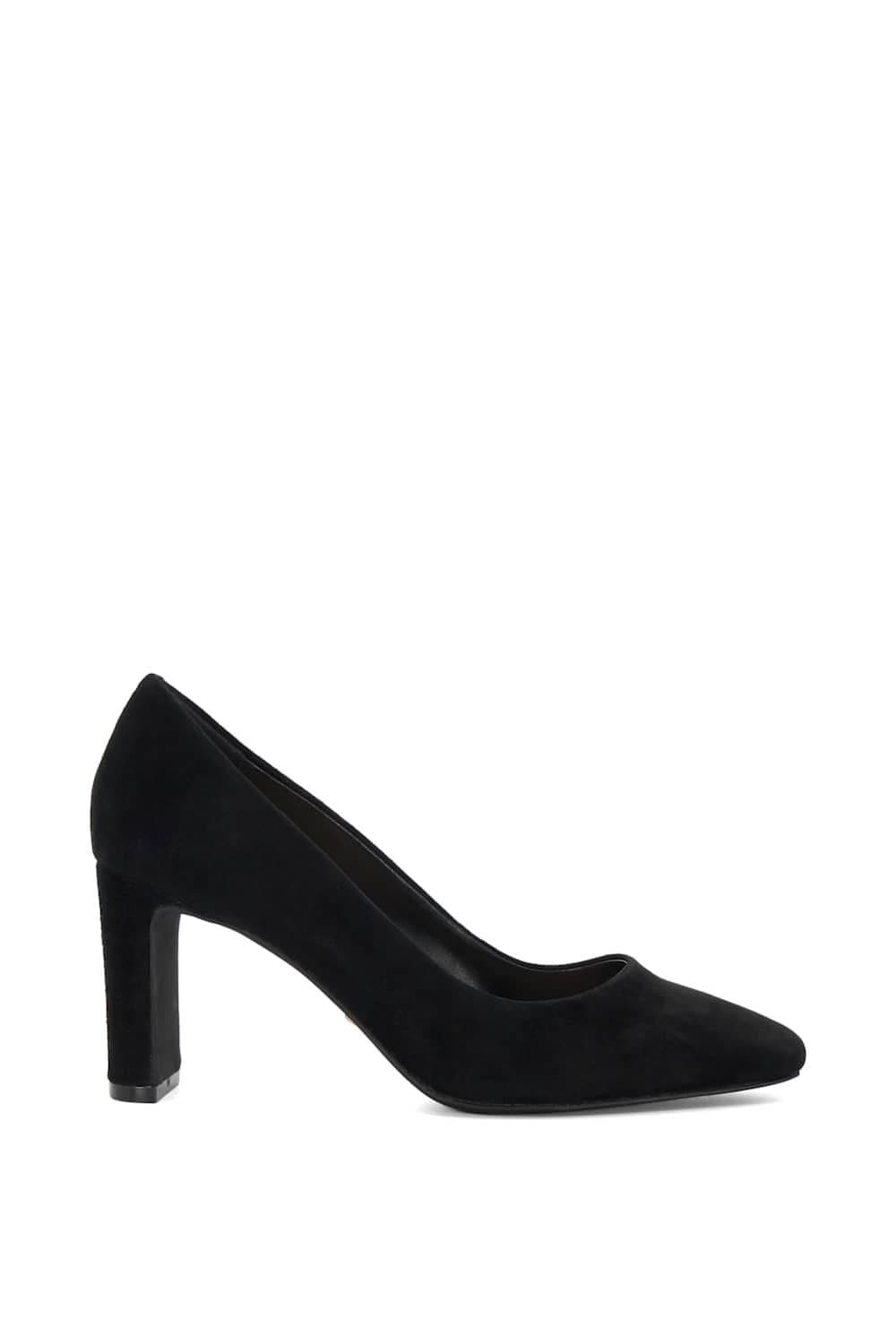 Dune London Dune London Women's Wide Fit 'Arriving' Suede Court Shoes in Black