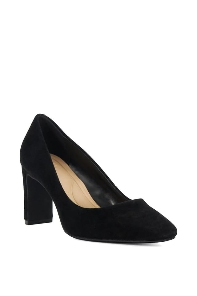 Dune London Dune London Women's Wide Fit 'Arriving' Suede Court Shoes in Black - 2