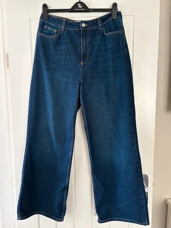 New Look New Look Dark Blue Adalae Wide Leg Jeans