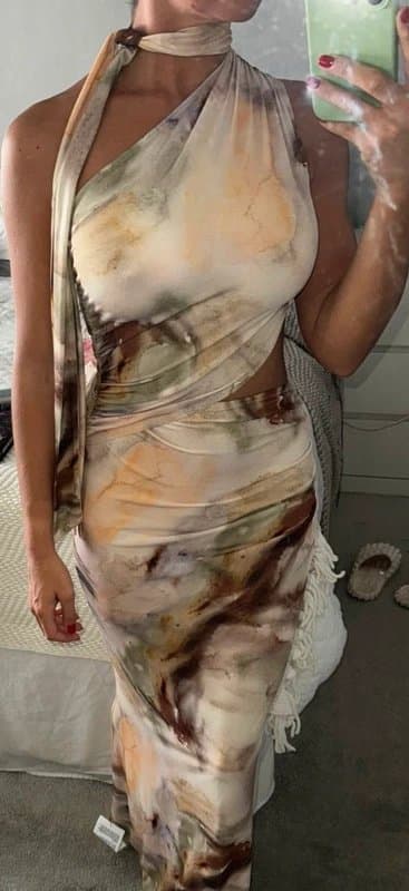ASOS Asos tie back evening dress