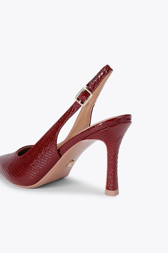 Carvela Carvela Women's 'Corletta Sling Court' Heels in Dark Red - 3