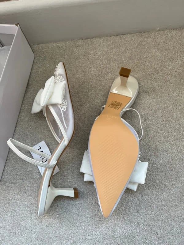 ASOS ASOS embellished bow bridal heels