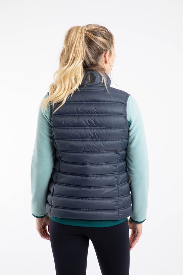 Weird Fish Weird Fish Women's Atissa Lightweight Padded Gilet in Dark Navy - 3
