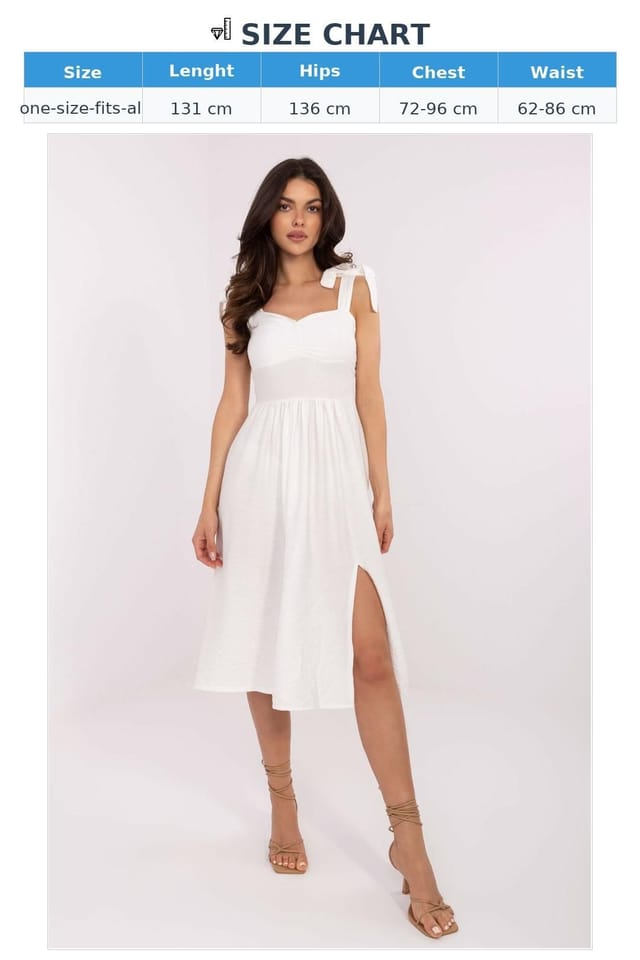 Love Lace Love Lace Women's Italy Style Summer Day Dress Viscose Nylon in White - 3