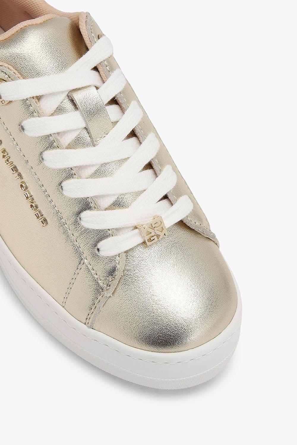 KG Kurt Geiger KG Kurt Geiger Women's 'Lou' Leather Trainers in Gold - 4