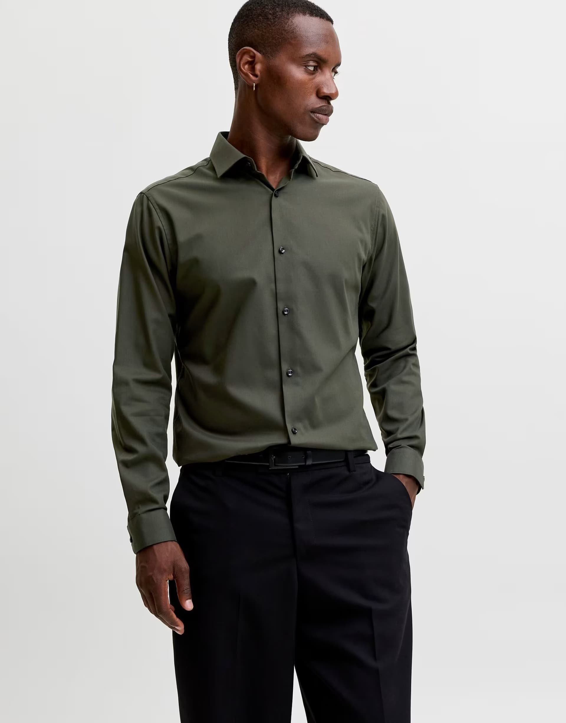 ASOS Jack & Jones Dress shirt in forest night