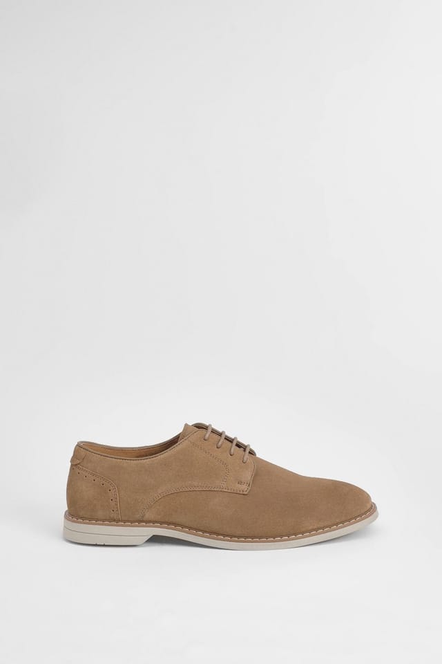 Burton Burton Men's Light Brown Suede Derby Shoes - 2